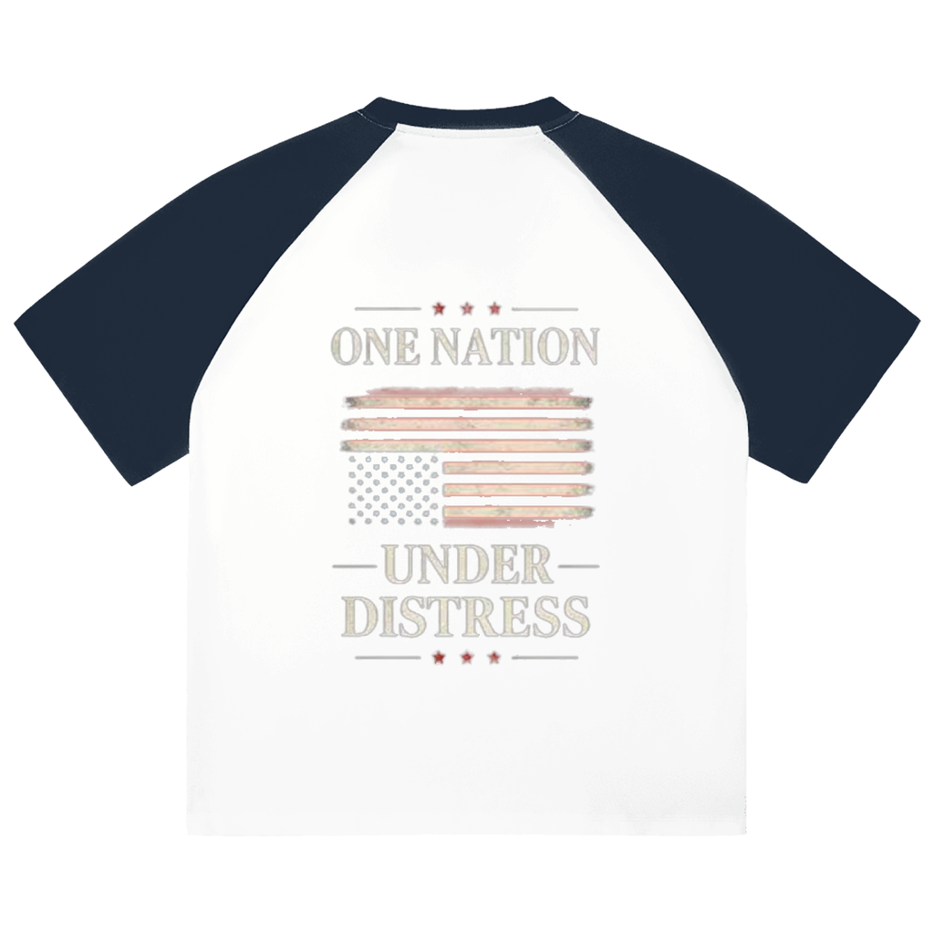 Color-Blocked Raglan Sleeve T-Shirt