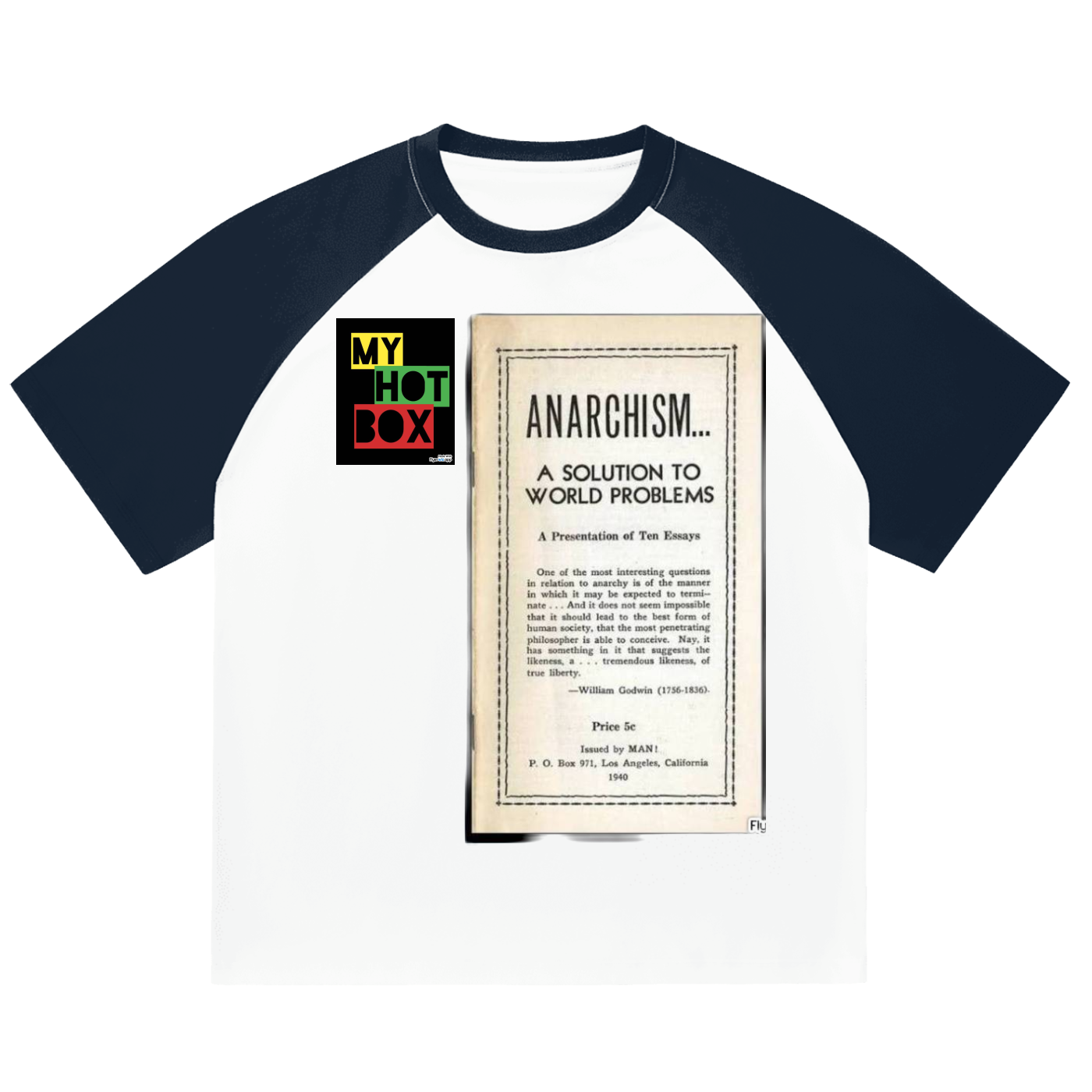 Color-Blocked Raglan Sleeve T-Shirt