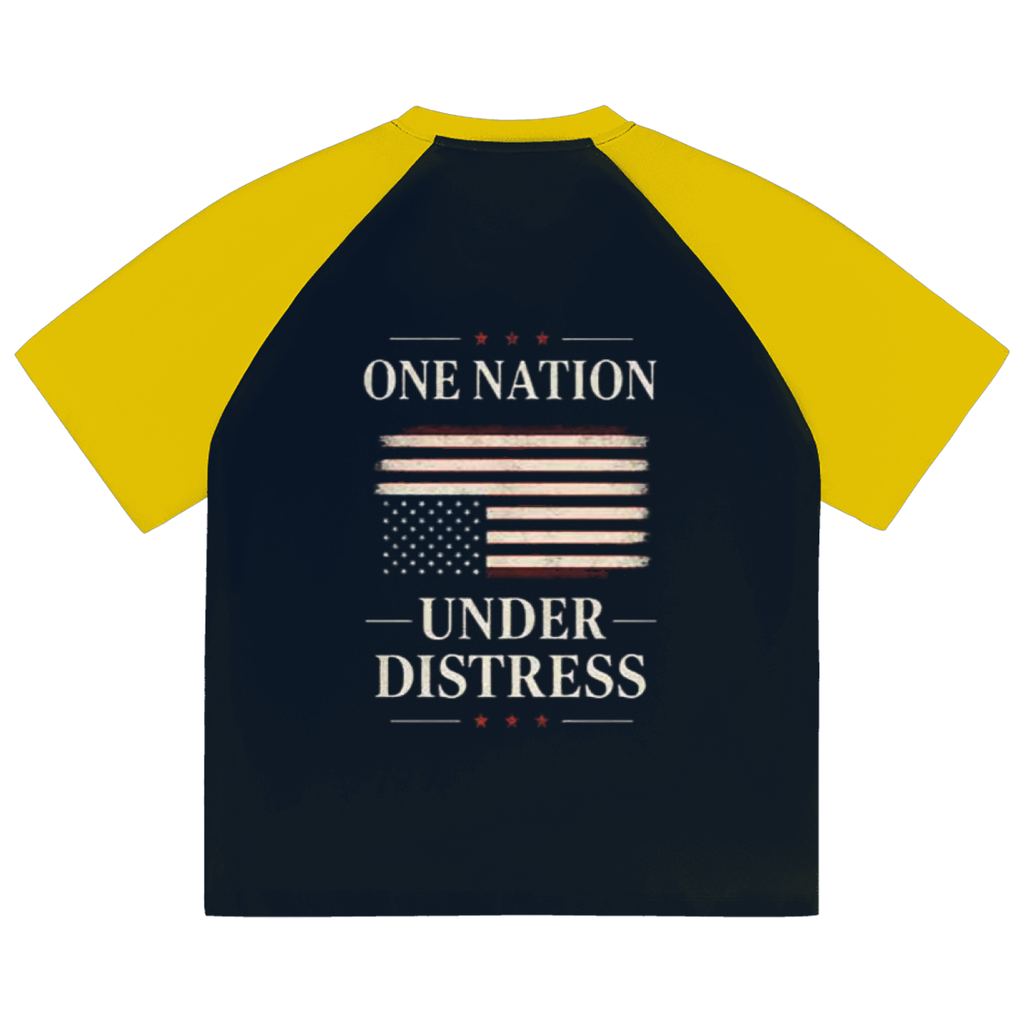 Color-Blocked Raglan Sleeve T-Shirt