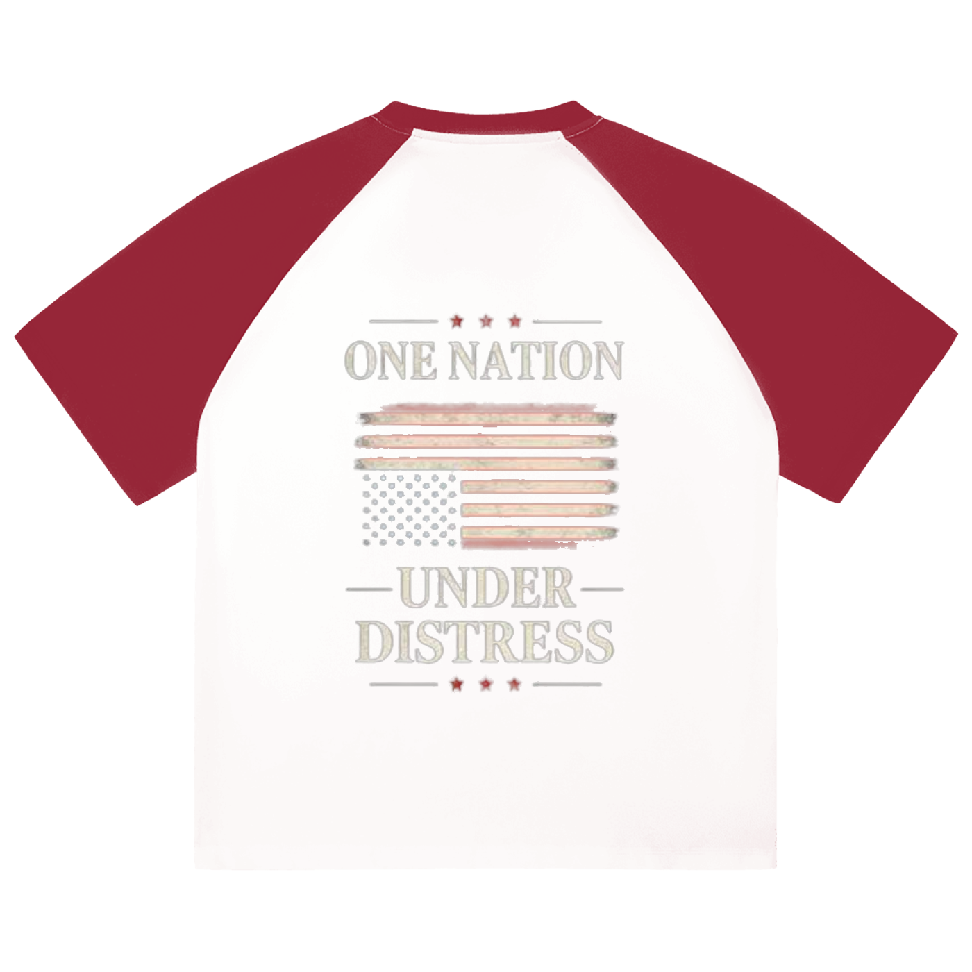 Color-Blocked Raglan Sleeve T-Shirt