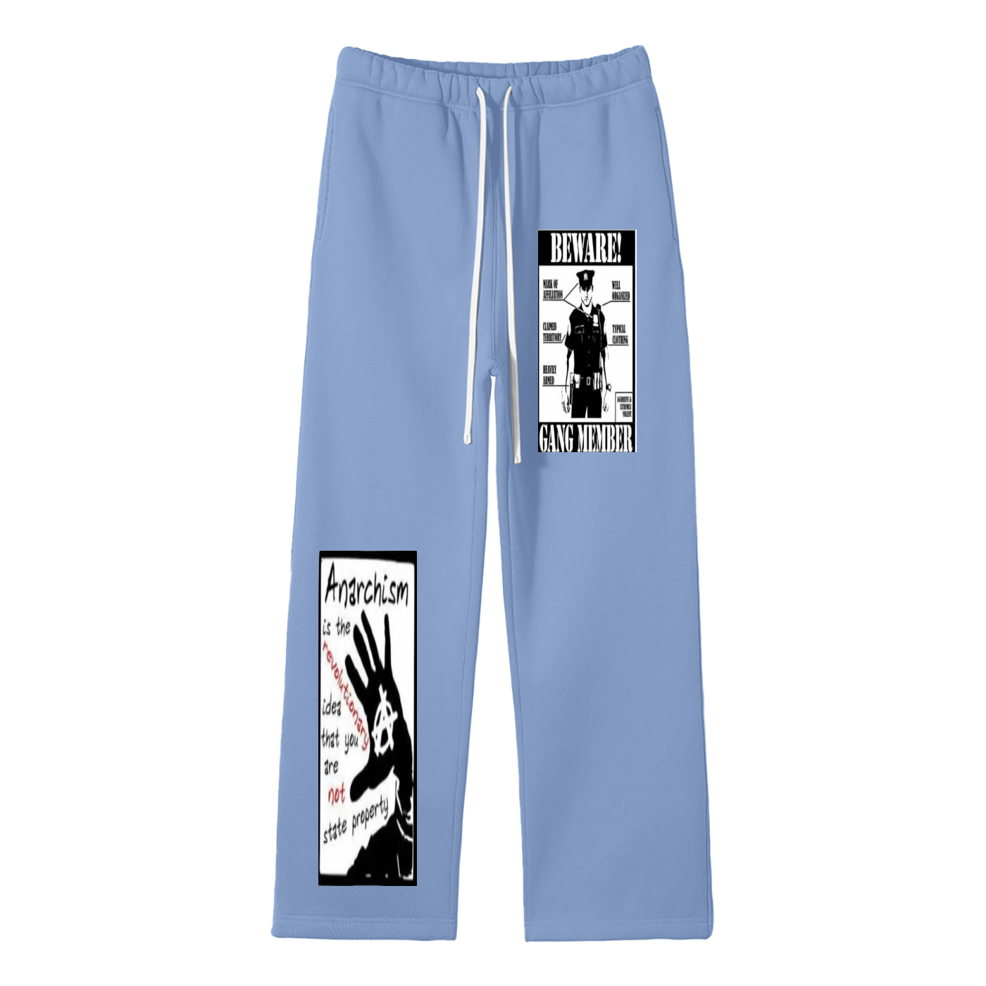"Eat my arse","beware gang member",My hot box,Anarchism,Activism,Globally United