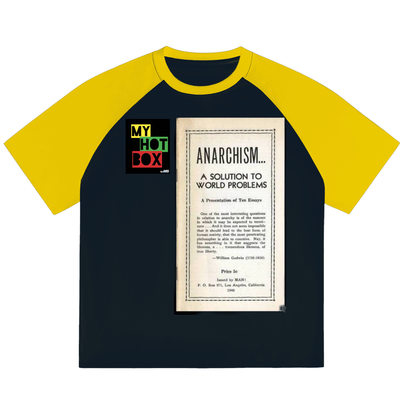Color-Blocked Raglan Sleeve T-Shirt